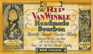 The label of Old Rip Van Winkle